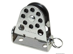 Bozzello verticale pivotante Ø mm 28 per cime mm 8