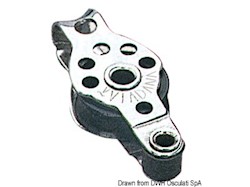 Microbozzello inox 1 puleggia arricavo 17x5