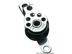 Microbozzello inox 1 puleggia piano 17x5