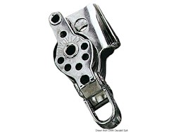 Bozzello inox 2 pulegge arricavo strozzatore 17x5