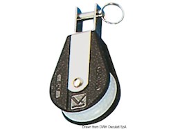 Bozzello Plastinox 1 puleggia U girevole 8x34