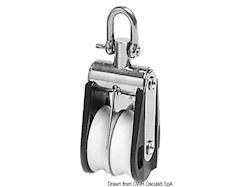 Bozzello Offshore 2 pulegge fisso o girevole B
