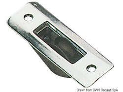 Bozzello inox incasso 1 puleggia 22x3