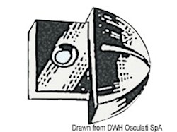 Terminale nylon per rotaia 28 mm