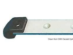 Rotaia lega leggera 22x3 mm 2 m