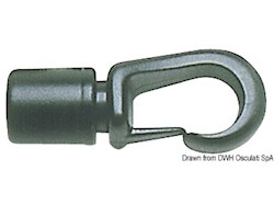 Gancio nylon a scatto 8 mm