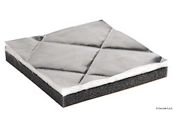 Pannelli fonoassorbenti, fonoimpedenti, termoresistenti con trapunta in fibra di vetro ISO 4589-3