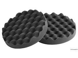 Tamponi in schiuma per lucidatrice nero 80x30 mm (cf da 2 pz) bugnato morbido