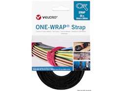 VELCRO®Brand ONE-WRAP® fascet. 20x200mm nero cf.25
