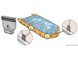 Aggancio nylon per teloni