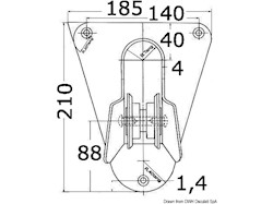 Musone inox di prua per gommoni