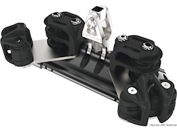 Carrello randa 2 supporto verticale pulegge doppie con strozzatore