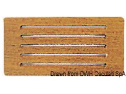 Frontalino protezione teak 200x100 mm