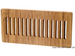 Frontalino protezione teak 125x250 mm