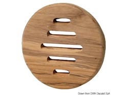 Frontalino protezione teak Ø 100 mm