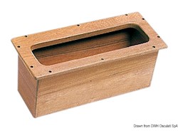 Box incasso teak 450x190x190 mm