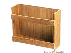 Porta barattoli teak  316 x 101 x 254 mm