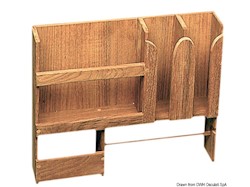 Porta piatti teak 490x106x425 mm