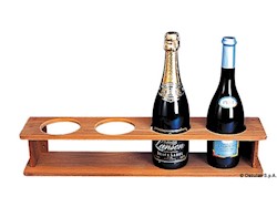 Porta 4 bottiglie teak