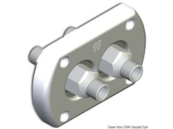 Passaparatia cromato doppio raccordo