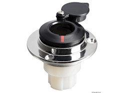 Basetta dritta a incasso inox cappuccio nero
