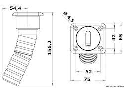 Tappo Square Diesel 38 mm lungo
