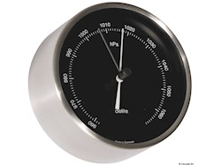 Barometro Clausen inox satinato/nero