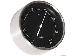 Termometro Clausen inox satinato/nero