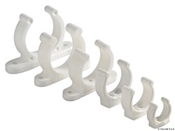Clip bianca plastica pesante 20 mm