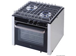 Cucina a gas con forno a snodo cardanico