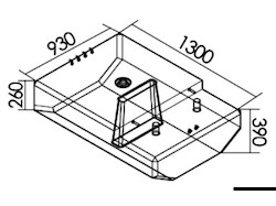 Serbatoio carburante 372 l